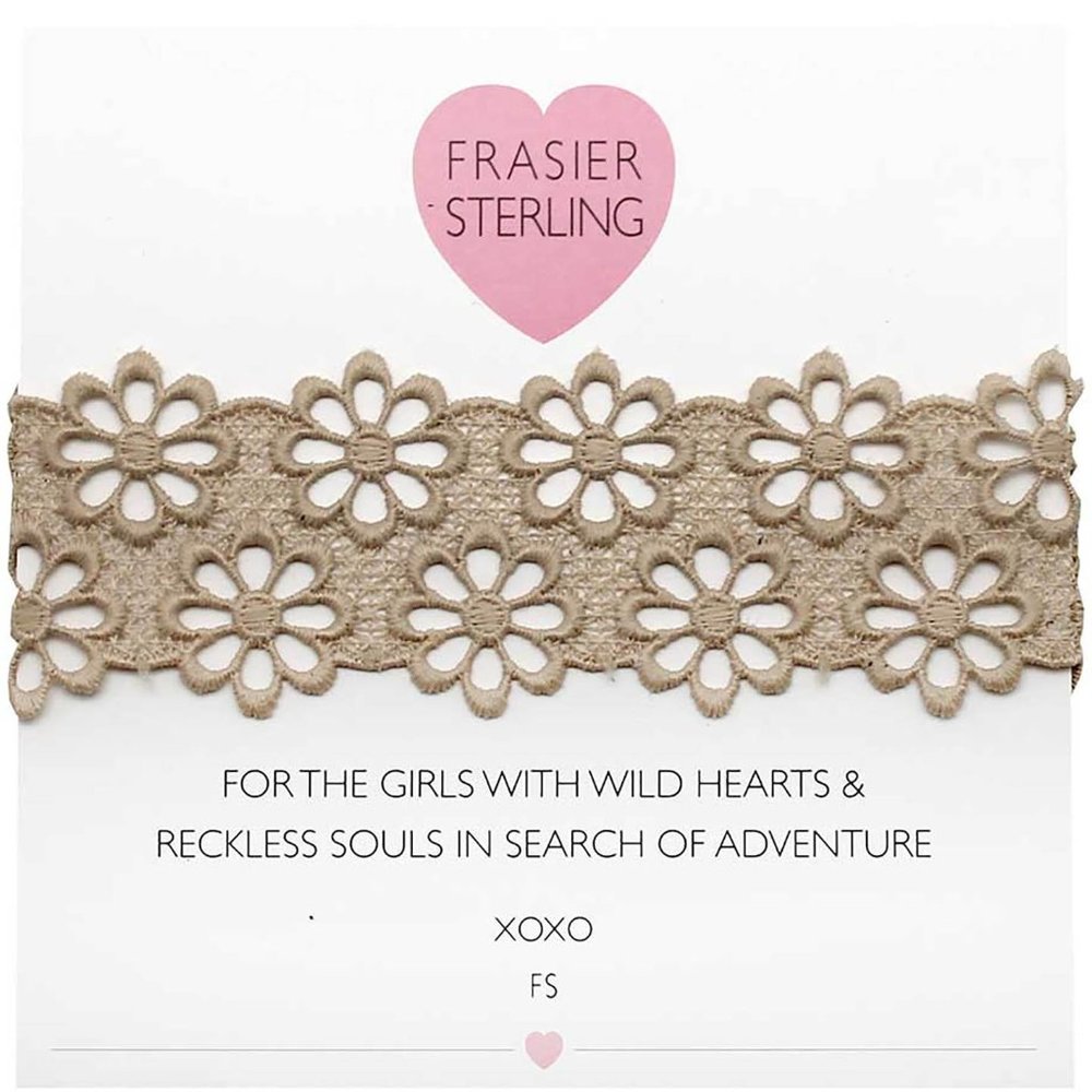 Lacey Daisy Choker in Tan